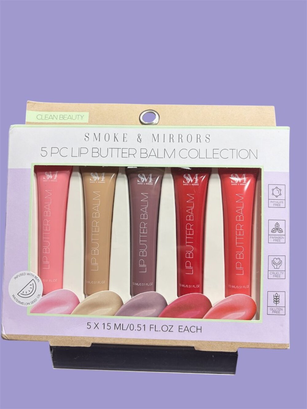 SMOKE & MIRRORS 5 PC LIP BUTTER BALM COLLECTION